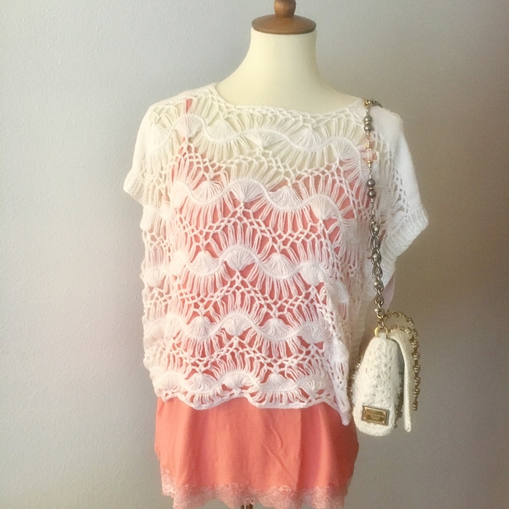 Beautiful white knit sweater